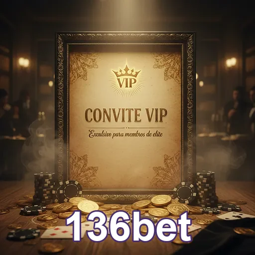 Imagem do logo 136bet com destaque para benefícios VIP e fidelidade