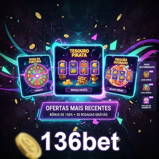 Imagem promocional do 136bet destacando emocionantes apostas esportivas e cassino online.